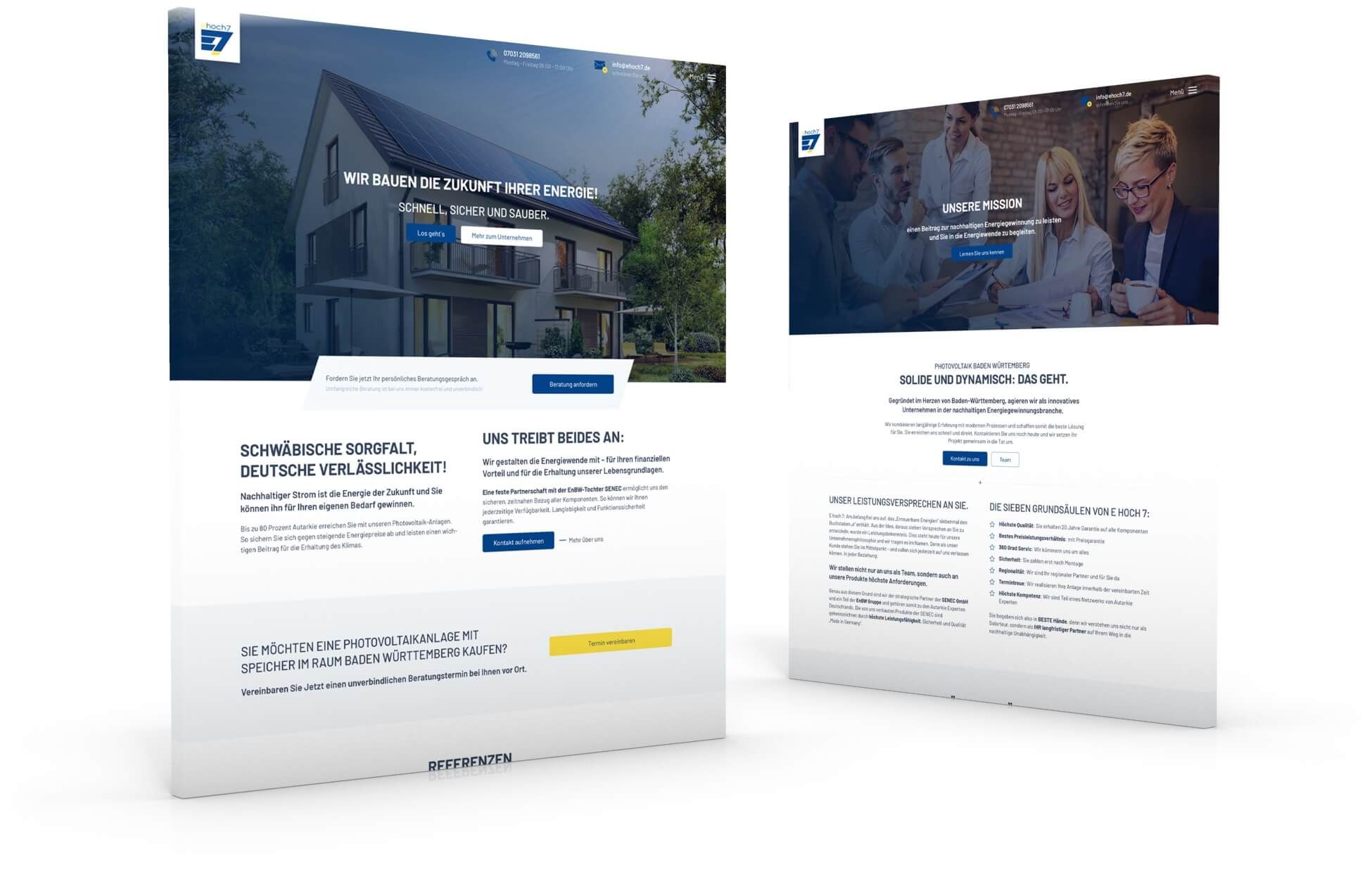 Webdesign Handwerker Referenzen